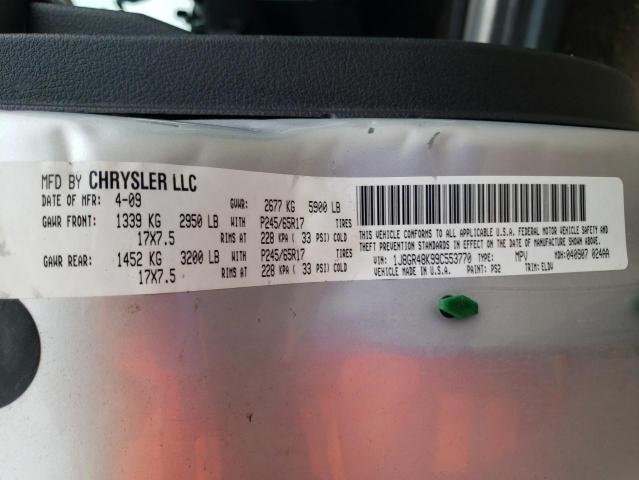 Photo 10 from auction – 2009 JEEP GRAND CHER with VIN 1J8GR48K99C553770