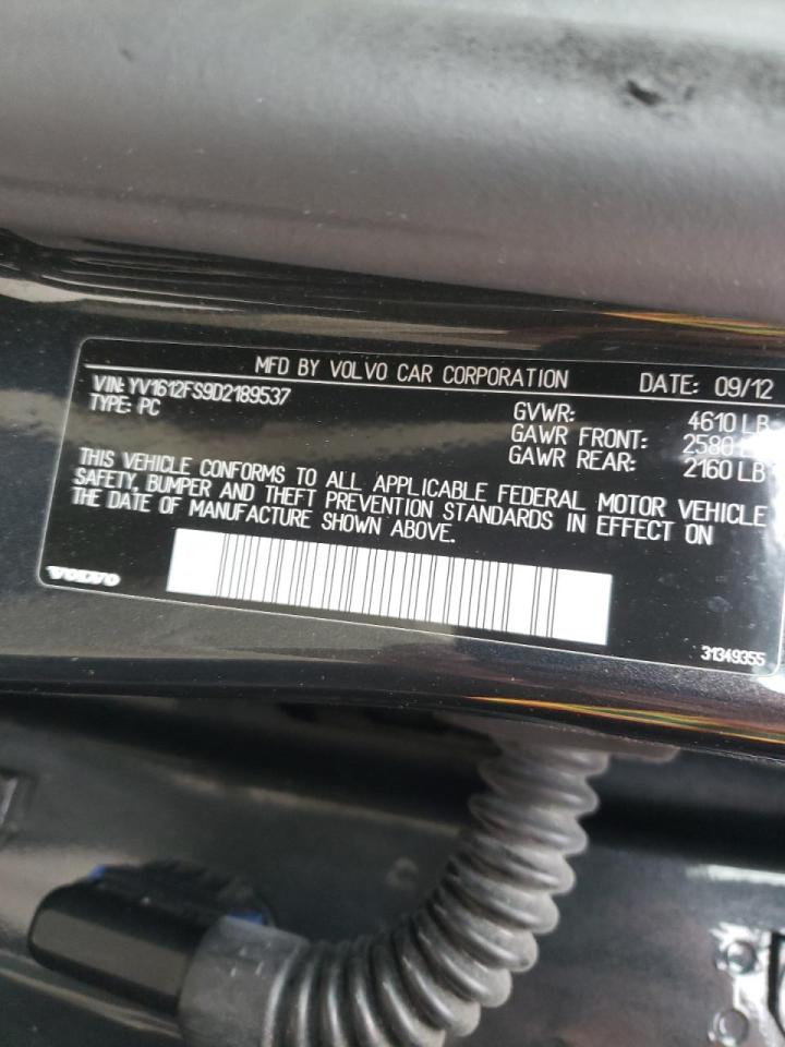 Photo 10 from auction – 2013 VOLVO S60 T5 with VIN YV1612FS9D2189537