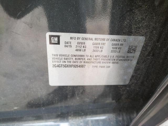 Photo 10 from auction – 2015 BUICK REGAL GS with VIN 2G4GT5GXXF9264987