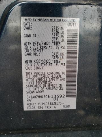 Photo 10 from auction – 2014 NISSAN PATHFINDER with VIN 5N1AR2MM7EC613592