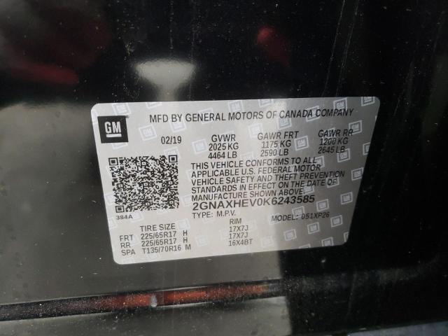 Photo 10 from auction – 2019 CHEVROLET EQUINOX LS with VIN 2GNAXHEV0K6243585
