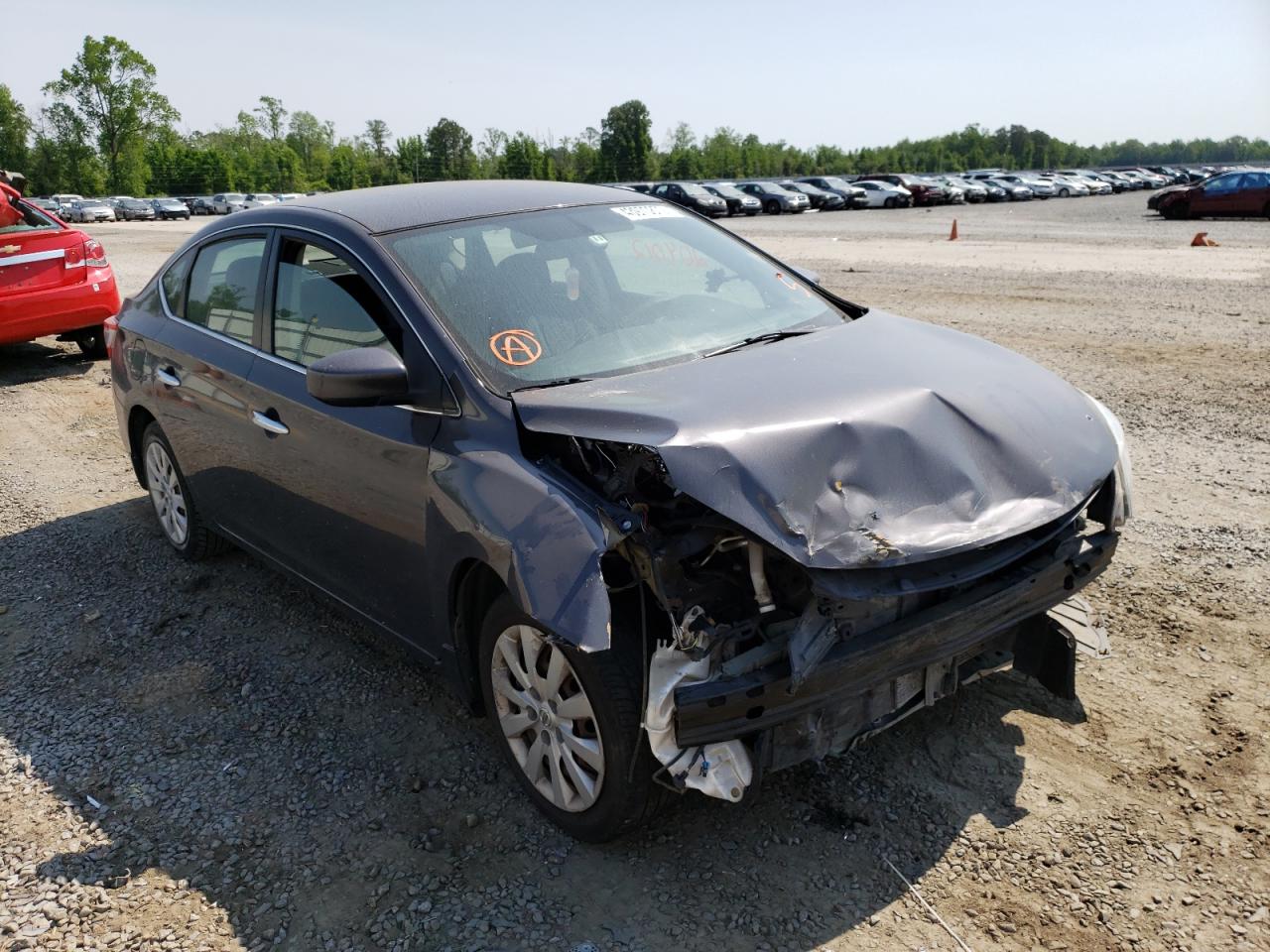 NISSAN SENTRA S 2014 with VIN 3N1AB7AP1EL657597 - Photo from auction