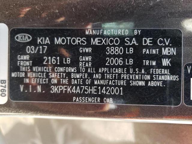 Photo 10 from auction – 2017 KIA FORTE LX with VIN 3KPFK4A75HE142001