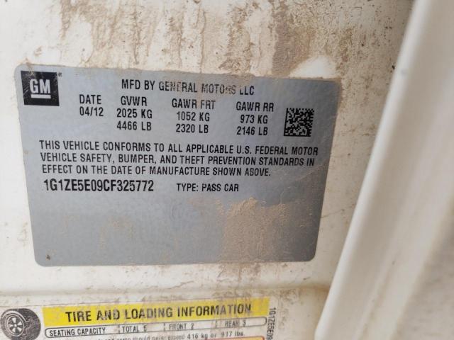 Photo 10 from auction – 2012 CHEVROLET MALIBU LTZ with VIN 1G1ZE5E09CF325772