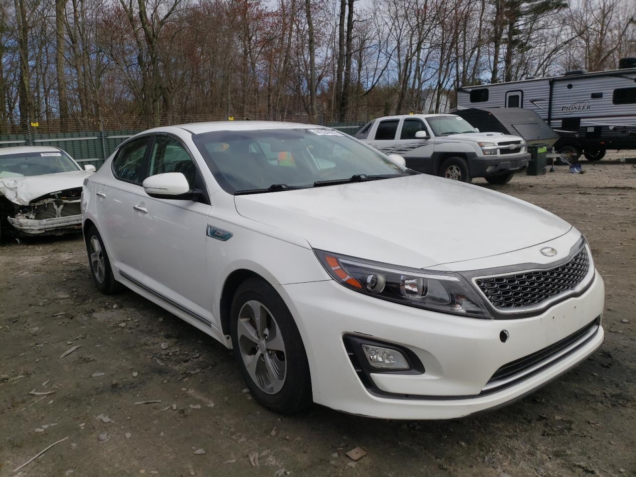 KIA OPTIMA HYB 2014 with VIN KNAGM4AD8E5070431 - Photo from auction