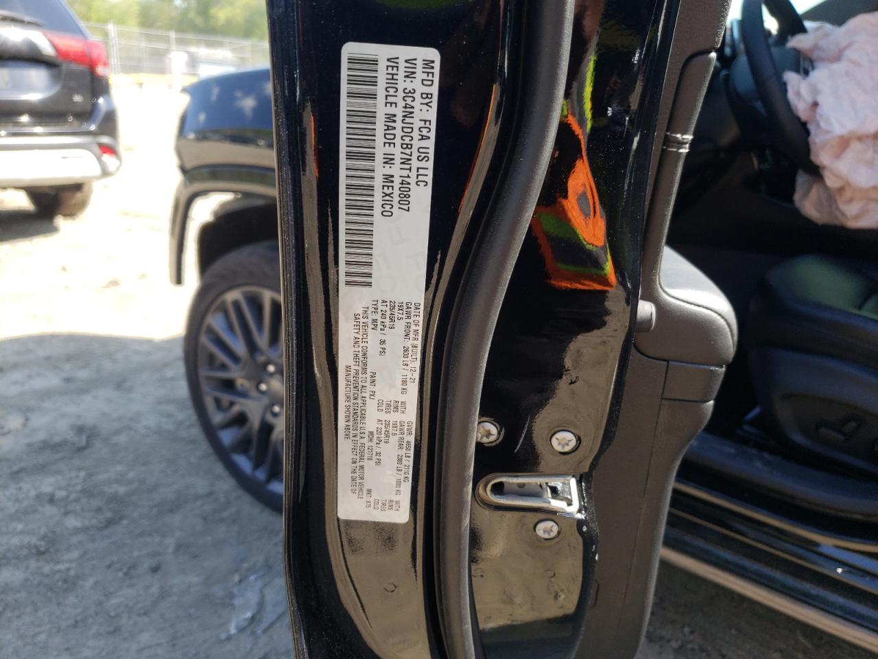 Photo 10 from auction – 2022 JEEP COMPASS LI with VIN 3C4NJDCB7NT140807