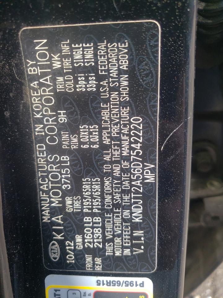 Zdjęcie 10 z aukcji – 2013 KIA SOUL z VIN KNDJT2A56D7542220