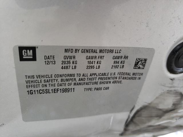 Photo 10 from auction – 2014 CHEVROLET MALIBU 1LT with VIN 1G11C5SL1EF198911