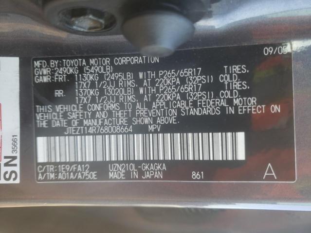 Photo 10 from auction – 2006 TOYOTA 4RUNNER SR with VIN JTEZT14R768008664
