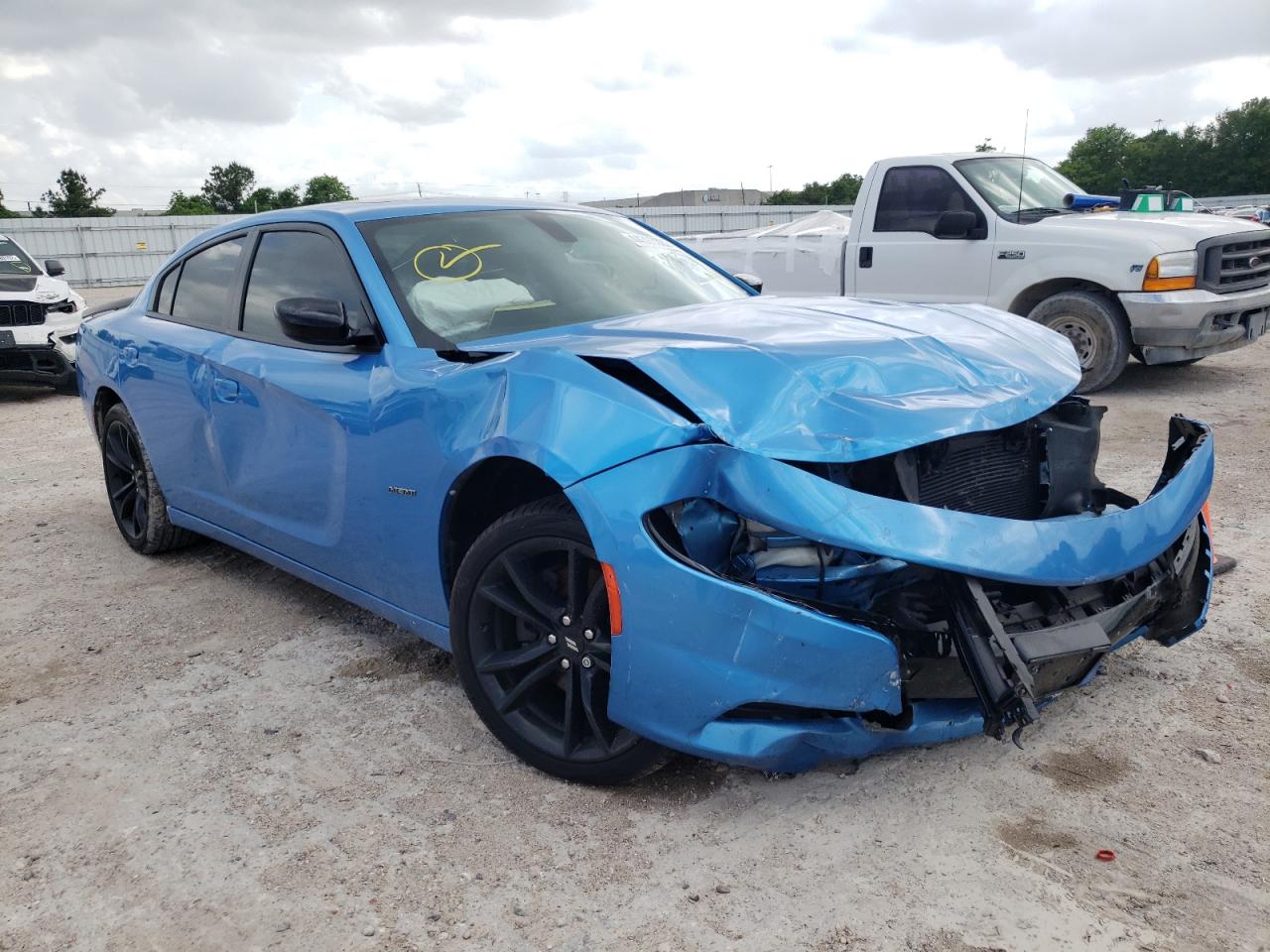 DODGE CHARGER R/ 2018 with VIN 2C3CDXCT6JH291203 - Photo from auction
