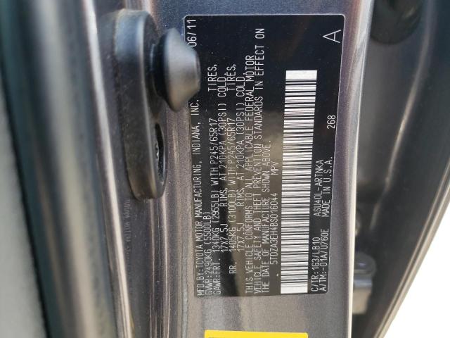 Photo 10 from auction – 2011 TOYOTA HIGHLANDER with VIN 5TDZA3EH4BS016044