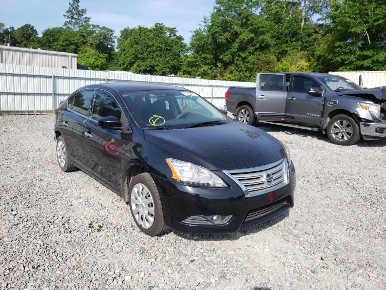 NISSAN SENTRA S 2014 with VIN 3N1AB7AP4EY322983 - Photo from auction