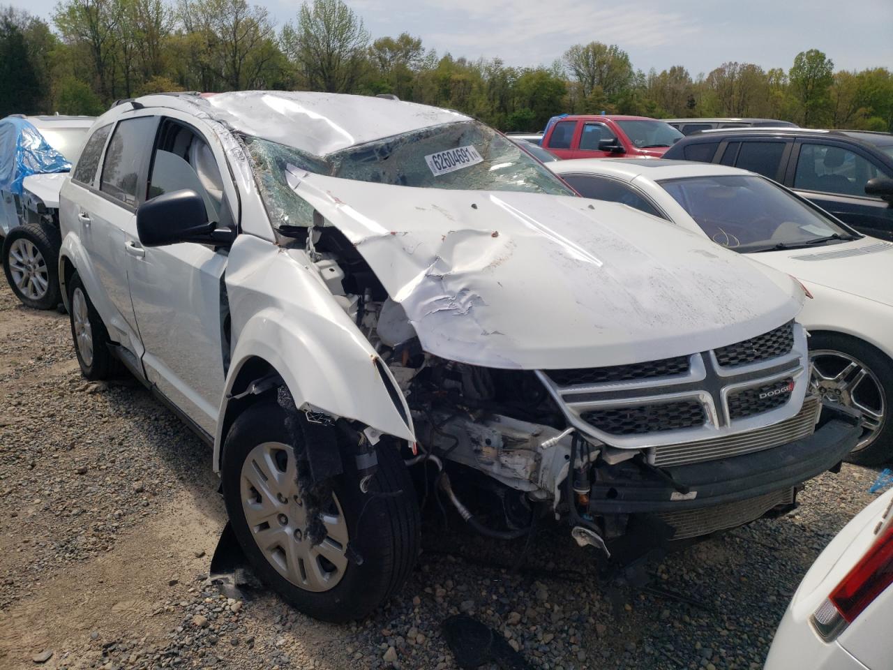 DODGE JOURNEY SE 2019 with VIN 3C4PDCAB2KT862548 - Photo from auction