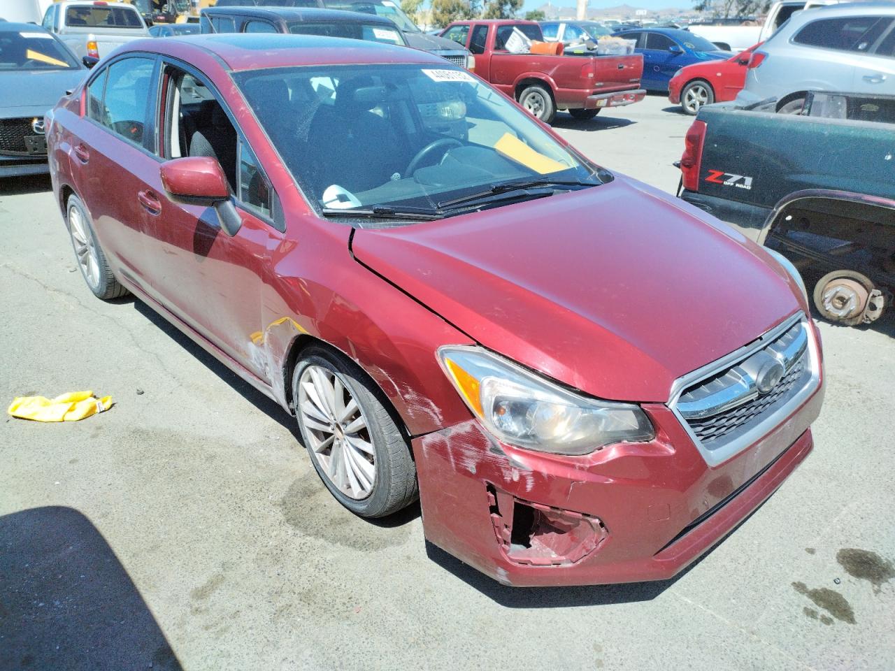 SUBARU IMPREZA PR 2012 with VIN JF1GJAD61CH013643 - Photo from auction