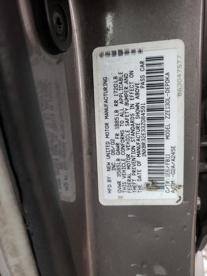 Photo 10 from auction – 2003 TOYOTA COROLLA CE with VIN 1NXBR32E33Z084591