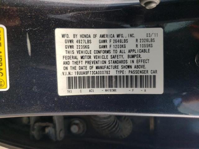 Foto 8 de la subasta – 2012 ACURA TL con VIN 19UUA9F73CA000792