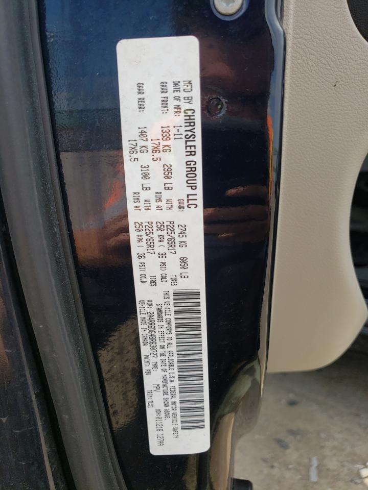 Photo 10 from auction – 2011 CHRYSLER TOWN & COU with VIN 2A4RR6DG4BR630727