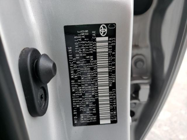 Photo 10 from auction – 2020 TOYOTA COROLLA LE with VIN 5YFEPRAE5LP059636