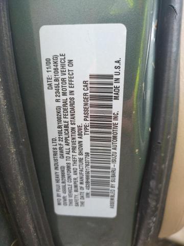 Photo 10 from auction – 2001 SUBARU LEGACY OUT with VIN 4S3BH665017637759