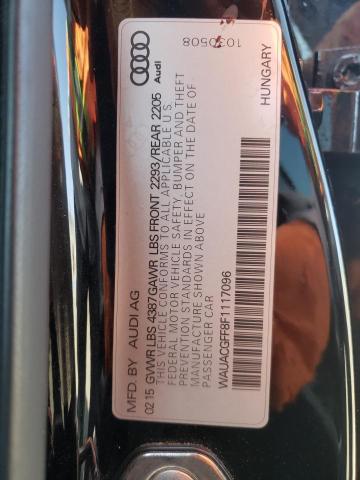 Photo 10 from auction – 2015 AUDI A3 PREMIUM with VIN WAUACGFF8F1117096