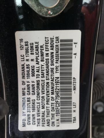 Photo 10 from auction – 2017 HONDA CIVIC EX with VIN 19XFC2F75HE211974