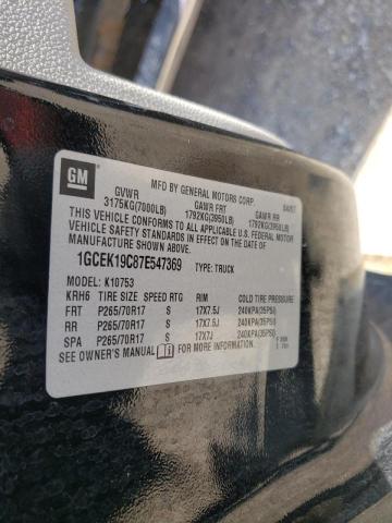 Photo 10 from auction – 2007 CHEVROLET SILVERADO with VIN 1GCEK19C87E547369