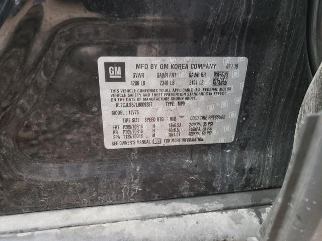 Photo 10 from auction – 2020 CHEVROLET TRAX 1LT with VIN KL7CJLSB7LB009357