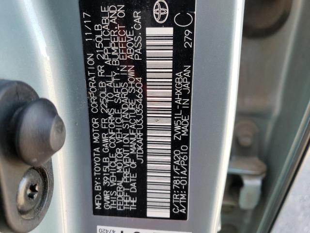Photo 10 from auction – 2018 TOYOTA PRIUS with VIN JTDKARFU3J3546604