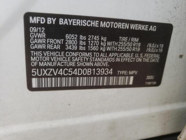 Photo 10 from auction – 2013 BMW X5 XDRIVE3 with VIN 5UXZV4C54D0B13934