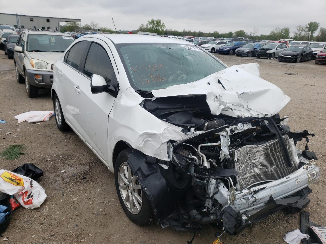 CHEVROLET SONIC LT 2020 with VIN 1G1JD5SB2L4104659 - Photo from auction