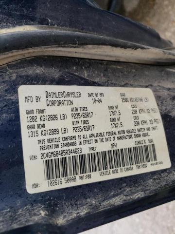 Photo 10 from auction – 2005 CHRYSLER PACIFICA T with VIN 2C4GM68485R344623