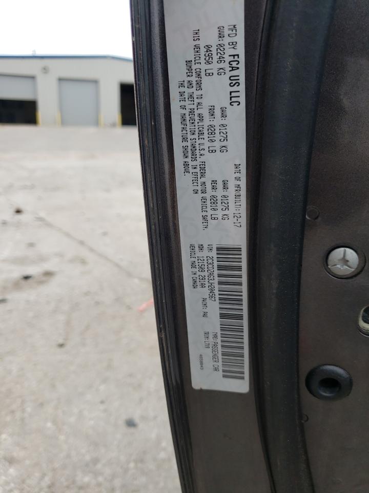 Photo 10 from auction – 2018 DODGE CHALLENGER with VIN 2C3CDZAG3JH204567