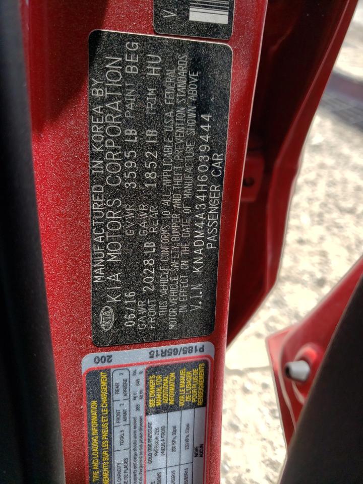 Photo 10 from auction – 2017 KIA RIO LX with VIN KNADM4A34H6039444