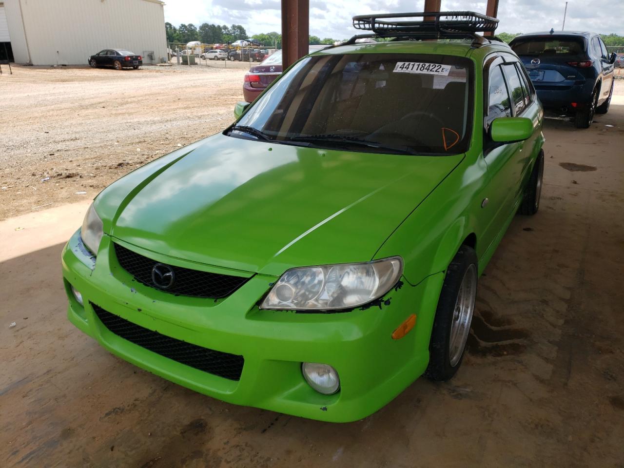 Photo 2 from auction – 2002 MAZDA PROTEGE PR with VIN JM1BJ245621487225