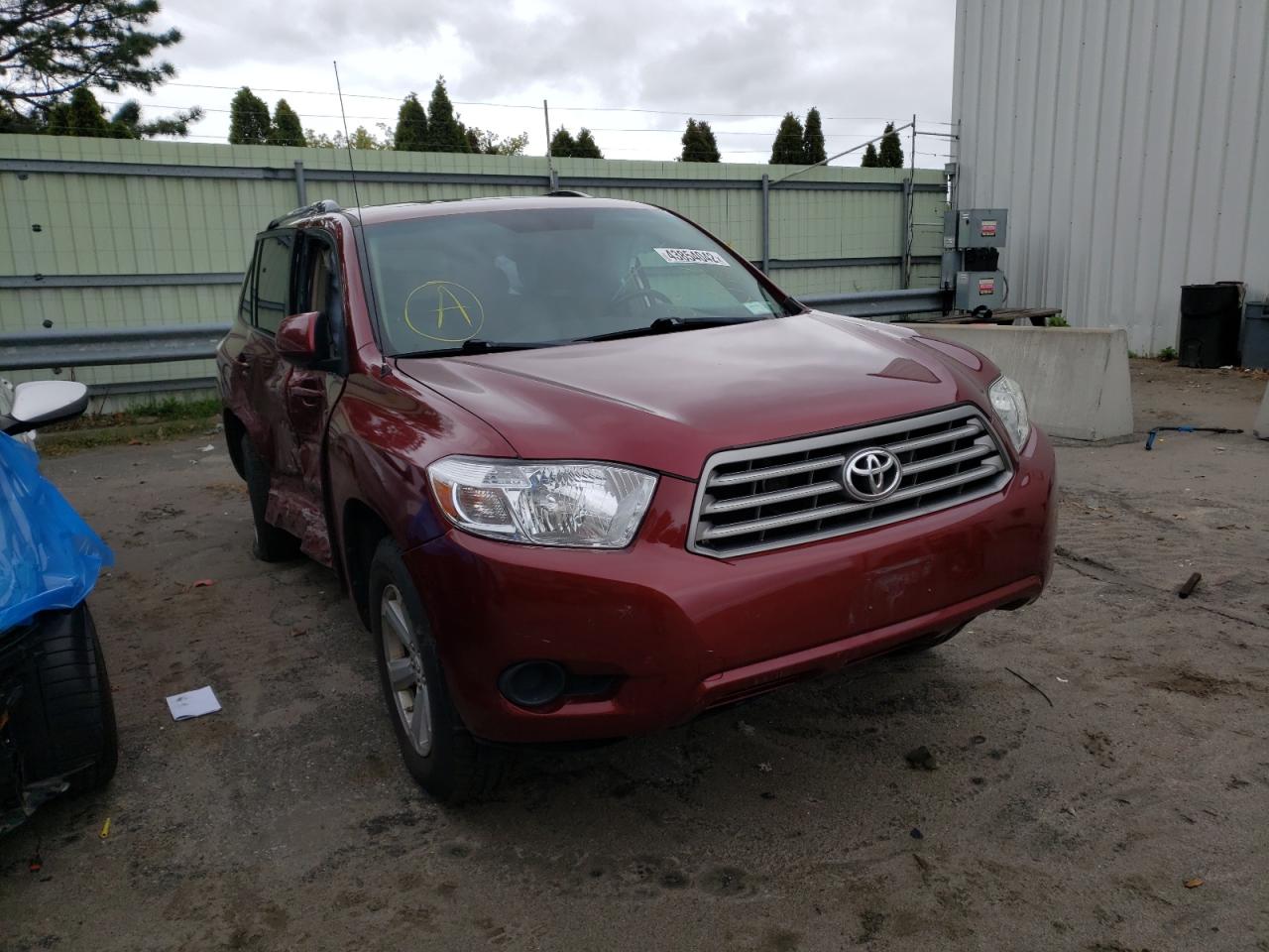 TOYOTA HIGHLANDER 2010 with VIN 5TDBK3EH8AS021132 - Photo from auction