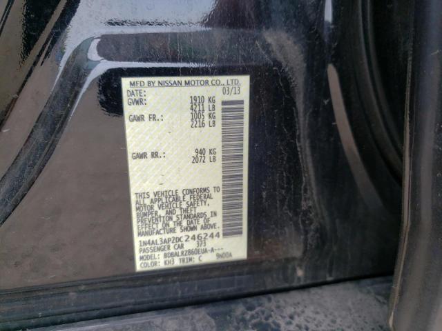 Photo 1 from auction – 2013 NISSAN ALTIMA 2.5 with VIN 1N4AL3AP2DC246244