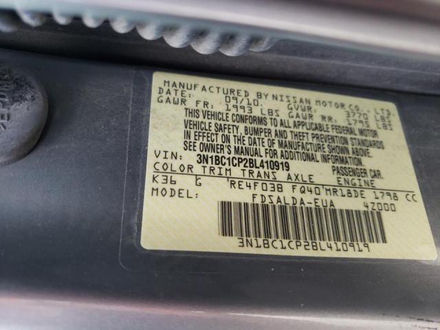 Photo 10 from auction – 2011 NISSAN VERSA S with VIN 3N1BC1CP2BL410919