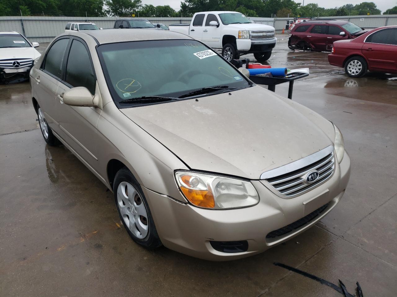 KIA SPECTRA EX 2007 مع رقم تعريف المركبة KNAFE121075446943 - صورة من المزاد