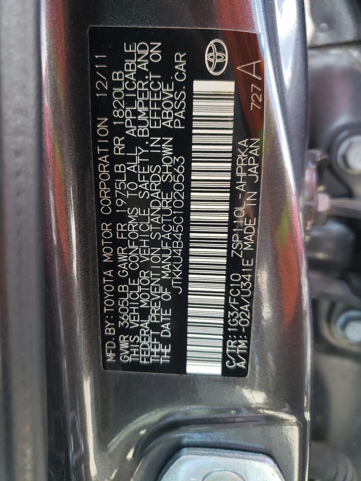 صورة رقم 10 من المزاد - 2012 TOYOTA SCION XD مع VIN JTKKU4B45C1020563