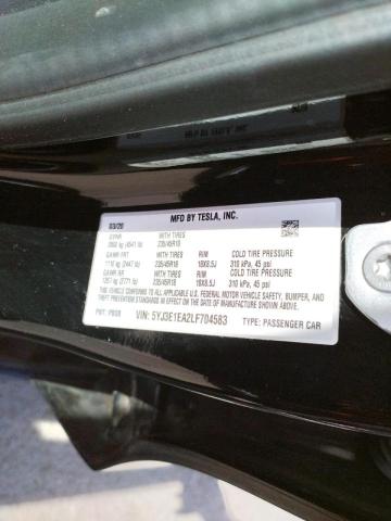 Photo 10 from auction – 2020 TESLA MODEL 3 with VIN 5YJ3E1EA2LF704583