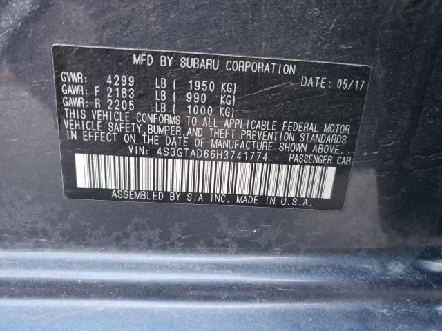 Photo 10 from auction – 2017 SUBARU IMPREZA PR with VIN 4S3GTAD66H3741774