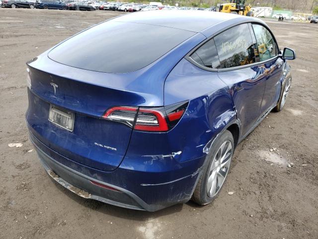 Photo 4 from auction – 2021 TESLA MODEL Y with VIN 5YJYGAEE0MF238348