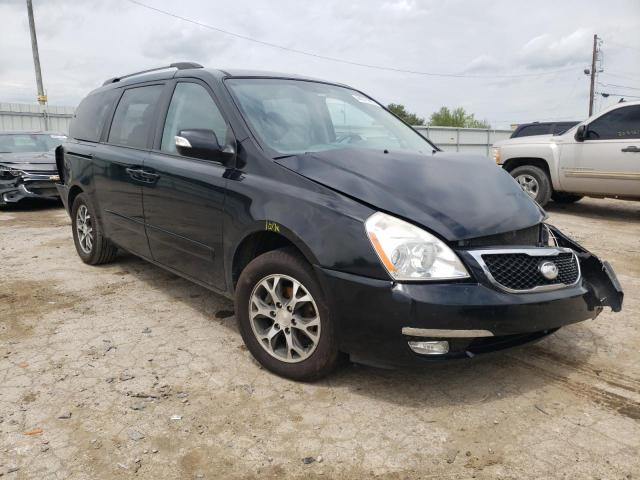KIA SEDONA LX 2014 with VIN KNDMG4C7XE6574154 - Photo from auction