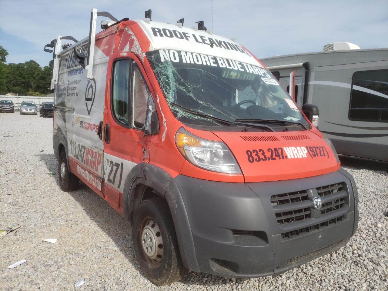 RAM PROMASTER 2018 with VIN 3C6TRVBGXJE158128 - Photo from auction