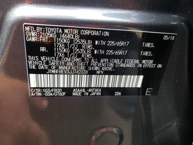 Photo 10 from auction – 2018 TOYOTA RAV4 LE with VIN JTMBFREV3JJ742338