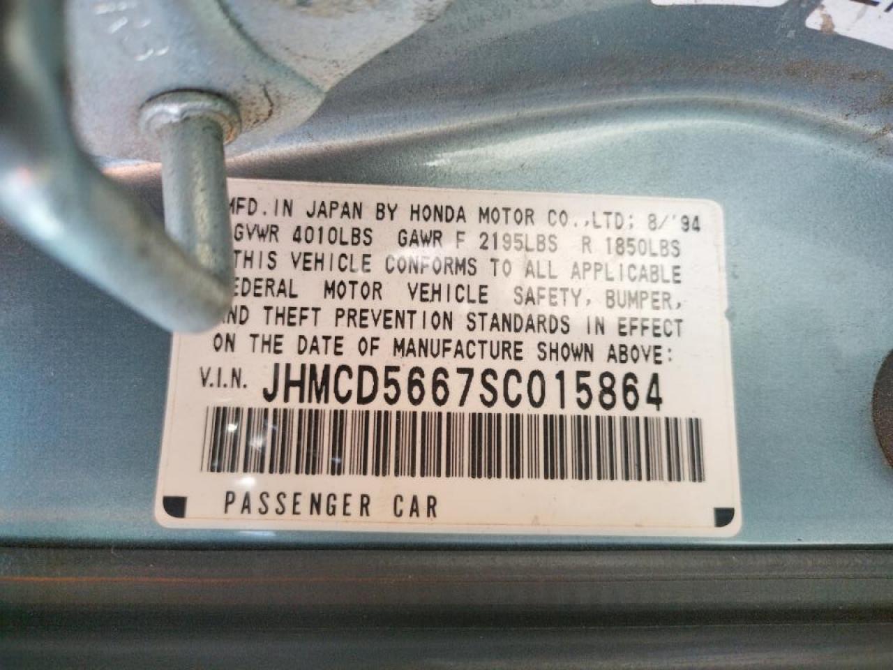 Photo 10 from auction – 1995 HONDA ACCORD EX with VIN JHMCD5667SC015864