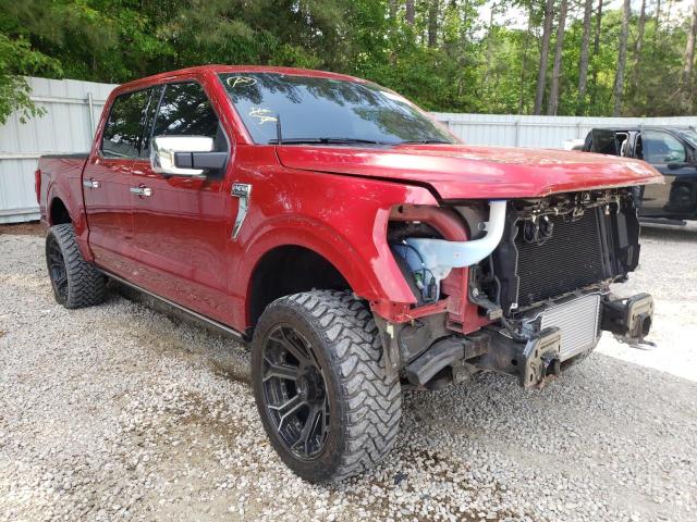 FORD F150 SUPER 2021 with VIN 1FTFW1E8XMFA45091 - Photo from auction