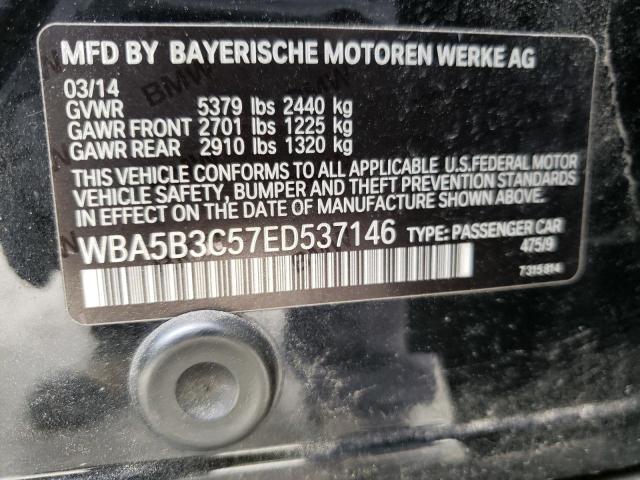 Photo 10 from auction – 2014 BMW 535 XI with VIN WBA5B3C57ED537146