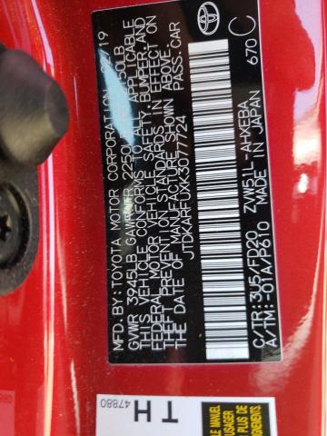 Photo 10 from auction – 2019 TOYOTA PRIUS with VIN JTDKARFUXK3077724