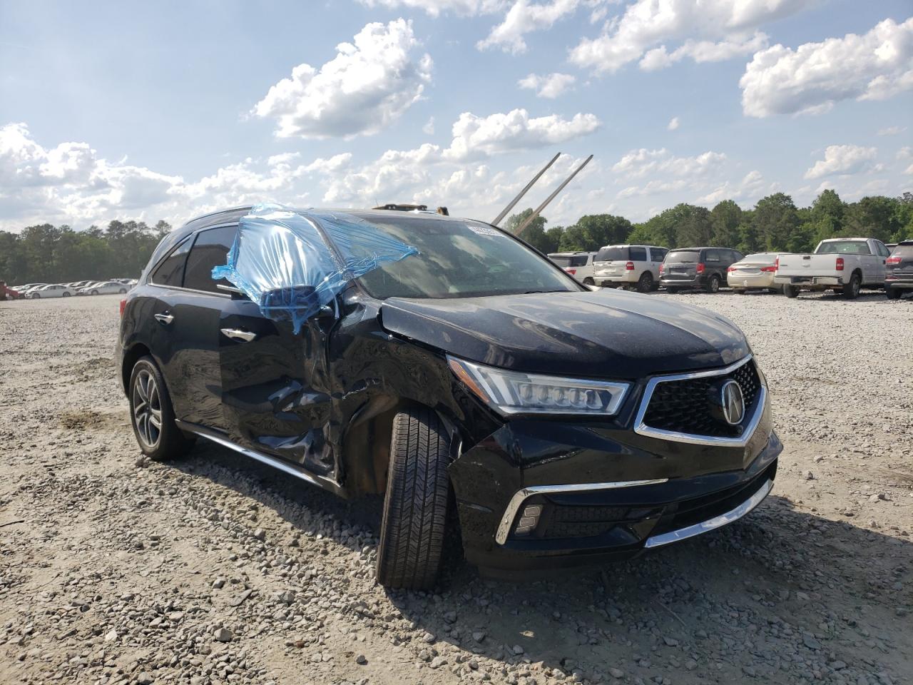 ACURA MDX ADVANC 2017 with VIN 5FRYD3H88HB011004 - Photo from auction
